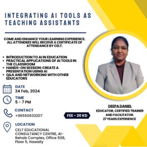 Integrating AI Tools As Teaching Assistants 2024 Event