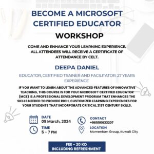 Certified Microsoft Educator Workshop