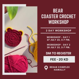 BEAR COASTER CROCHET WORKSHOP