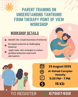 Parent Training Workshop on Understanding Tantrums