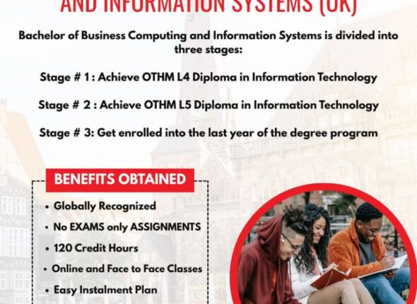 Bachelor of Business Computing & Information Systems (UK)