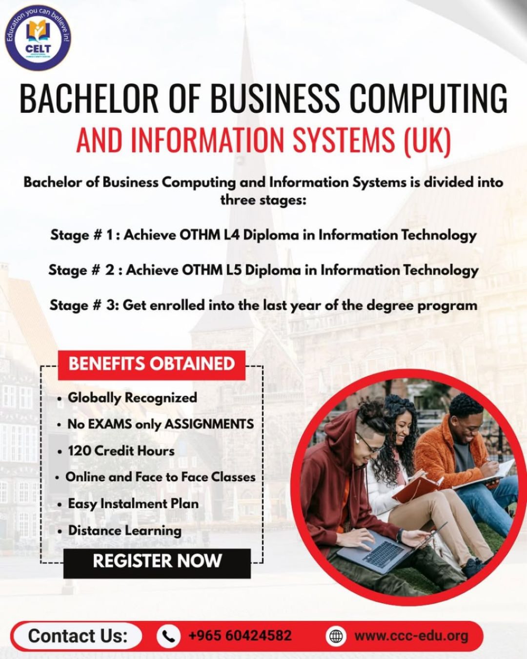 Bachelor of Business Computing & Information Systems (UK)
