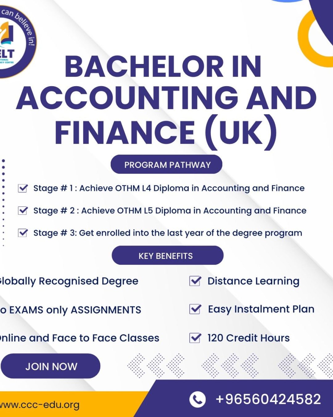 Bachelor’s in Accounting and Finance (UK)