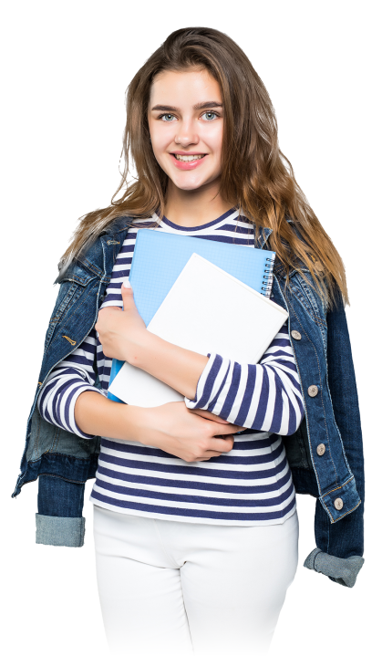 young-smiling-student-woman-white-background-